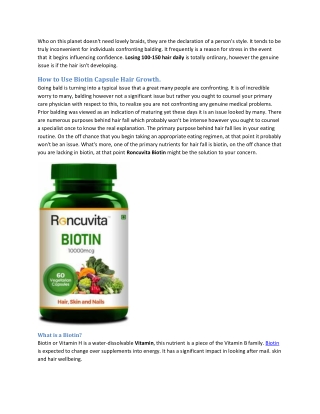 Best Biotin Hair, Skin & Nails Capsules