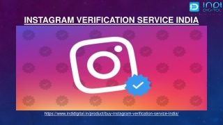 Which is the best company for Instagram verification service India