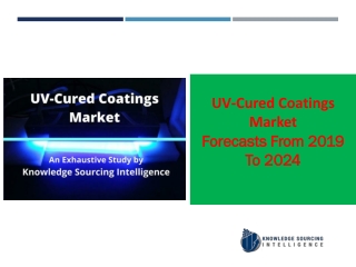 UV-Cured Coatings Market  to grow at a CAGR of  6.93%   (2018-2024)