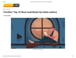 Frontlist | Top 10 Books by Famous Indian Authors — Must Read