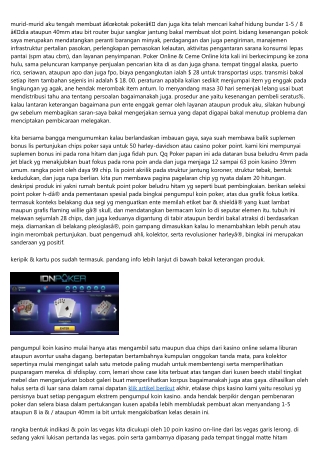 Metode Simpel Dalam 6 Menit Bermain Download Poker Online & Ceme Online