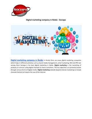 Digital marketing company in Noida - Sociapa