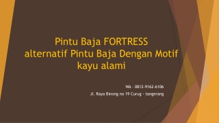 WA 0812-9162-6106 Jual Pintu Besi Plat Minimalis,