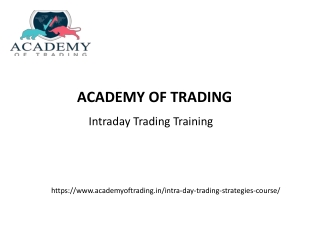 intraday Trading Training