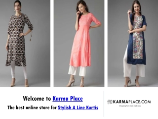 STYLISH A LINE KURTIS