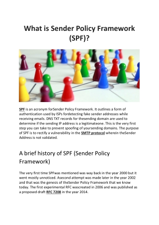 What is Sender Policy Framework (SPF)?