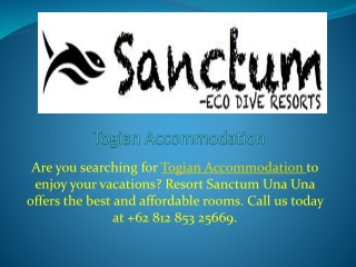 Togian Accommodation