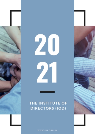 What is the Institute of Directors?