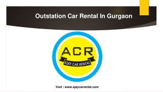 Outstation Car Rental