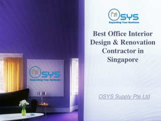 Best Office Interior Design & Renovation Contractor in Singapore