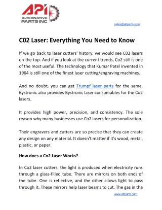 C02 Laser: Everything You Need to Know