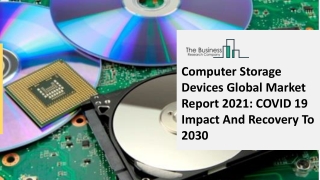 Computer Storage Devices Market Growth Analysis, Latest Trends And Business Opportunity 2021 To 2030