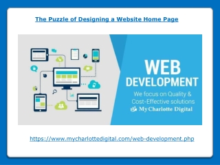 The Puzzle of Designing a Website Home Page