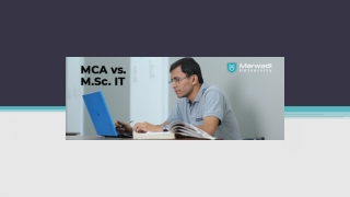 MCA or M.Sc. IT : Which Course Will Help Build a Successful Career?