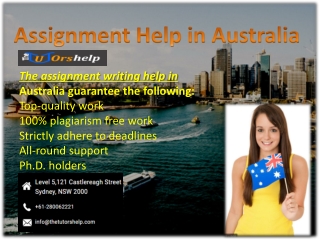 Online Assignment Help in Adelaide