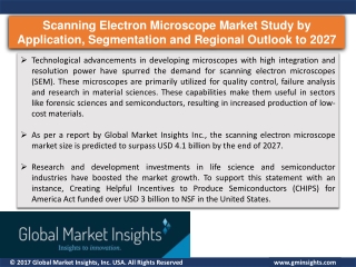 Scanning Electron Microscope Market to 2027 | Segments, Trends and Regional Analysis