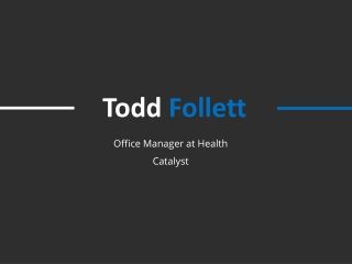 Todd Follett - Former Service Operations Coordinator at Procurri