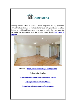 Real Estate in Queens | Home-mega.com