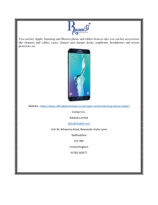 Samsung Mobile Phone Repairs | Officialphonerepair.co.uk