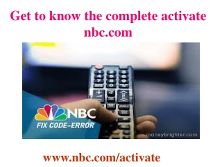 Get to know the complete activate nbc.com