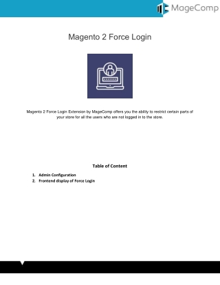 Magento 2 Force Login
