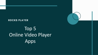 Top 5 Online Video Player Apps