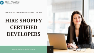 Hire Shopify Professional Developers For E-Store