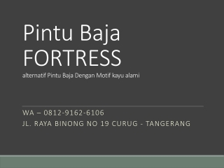 WA 0812-9162-6106 Beli Pintu Besi Atas Bawah,