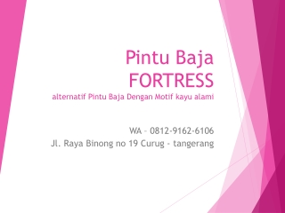 WA 0812-9162-6106 Harga Pintu Besi Garasi,