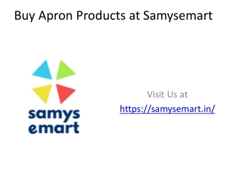 Buy Aprons Dark Grey at Samysemart