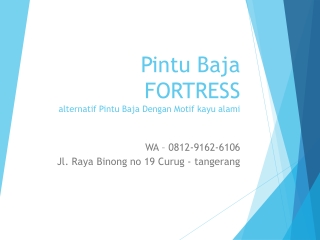 WA 0812-9162-6106 Harga Pintu Besi Minimalis Ruko,