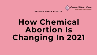 Medical Chemical Abortions