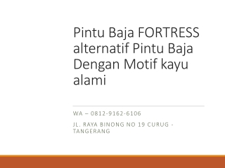 WA 0812-9162-6106 Jual Pintu Dorong Besi Minimalis Terbaru,