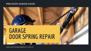 Why you need Garage Door Spring Repair