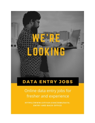Best online data entry jobs for fresher & experiences