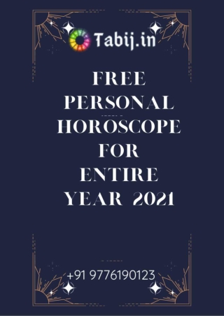 Free personal horoscope for entire year 2021