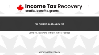 Tax Planning Arrangement