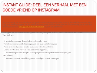 Contact met Instagram zoek wat online hulp