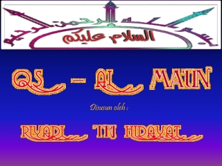 Surat Al - Maun