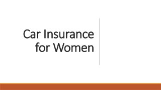 Cheap Car Insurance for Women