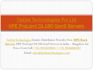 HP Rack Servers | HPE ProLiant DL180 Gen9 Servers | Spare option Call: 9036000187
