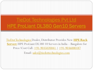 HP Rack Server | HPE ProLiant DL380 Gen10 | Price/Cost in India Call:9036000187