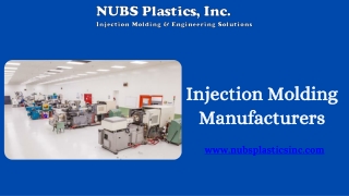 Injection Molding Manufacturers | Nubs Plastics Inc.