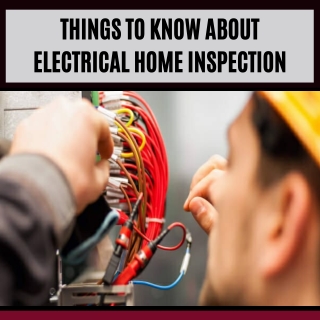 Electrical Home Inspection Checklist