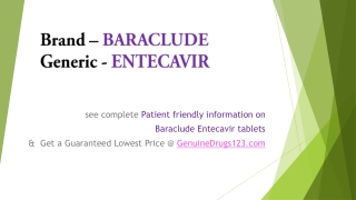 Entecavir Baraclude Tablet Cost, Dosage, Uses, Side Effects