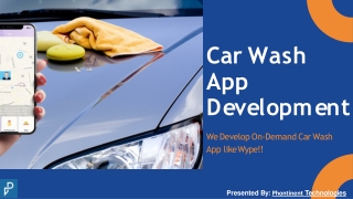 Car Wash App Development