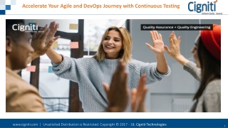 Accelerate Your Agile and DevOps Journey with Continuous Testing