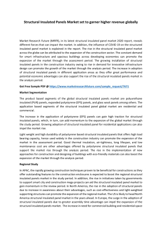 What's driving the Structural Insulated Panels Market Growth?
