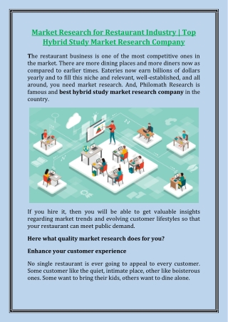 Market Research for Restaurant Industry - Top Hybrid Study Market Research Company