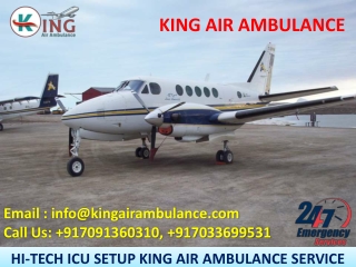 King Air Ambulance Services in Kolkata and Chennai at Low-Fare